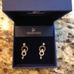 Swarovski earrings - silver never worn